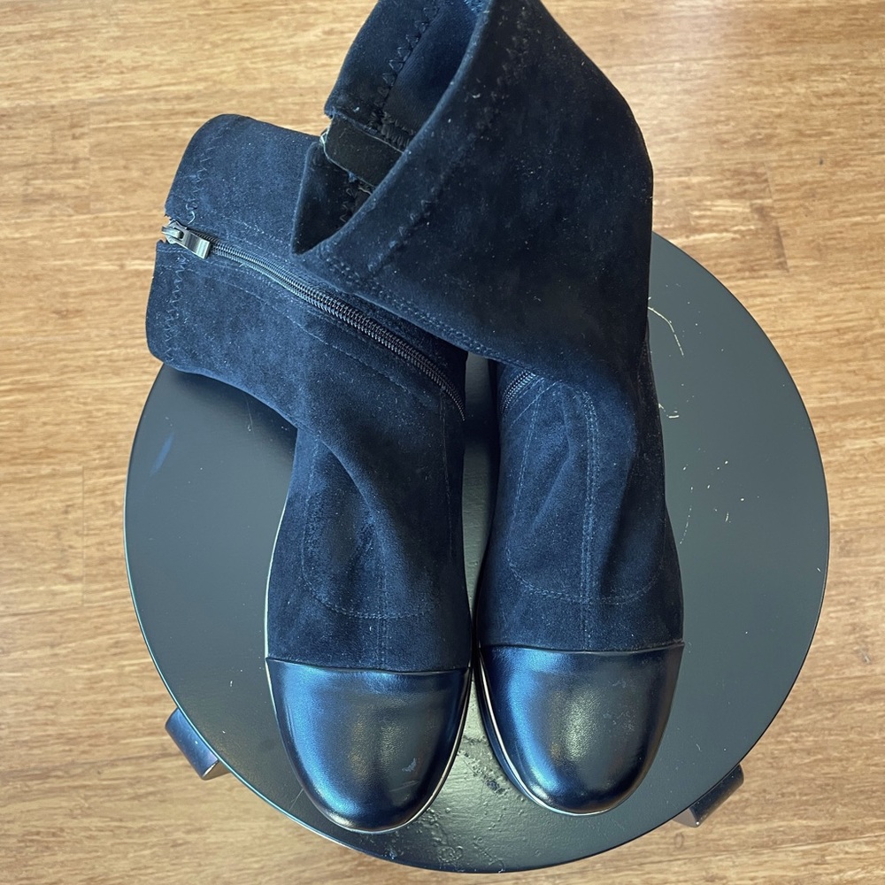 AZURA Black Ankle Boots, Size 9 1/2 slash 10